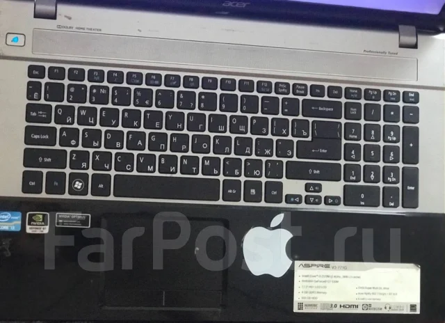 Acer Aspire V3-771G. 17.3", 2,4����, ��� 4 ��, ���� 500���, WiFi: 1, ����������� �� 5��. ����
