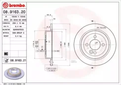���� ����. ���. ����. [259x10] 4 ���. MINI Cooper 1.4-2.0 01- Brembo 08916321 08916321 ����