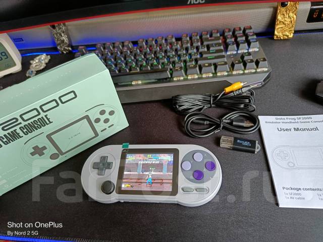 Портативная приставка Data Frog SF2000 3''HD 6000игр TV 8-BIT 16-BIT ...