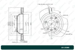 ���� ��������� G-brake AUDI Q7 06-/VW Touareg 02-10/Porsche Cayenne 02 GR-20389 ����