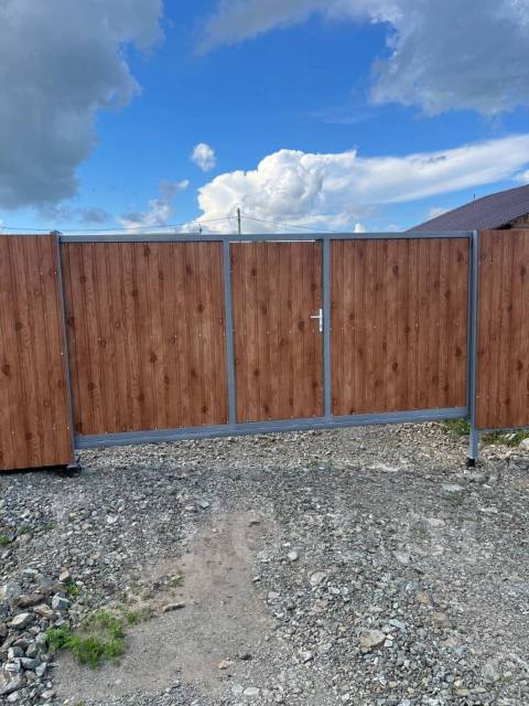 Монтаж свай, установка забора, Ворот, калитки, Забор под ключ от 3777мп ...