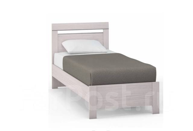 Кровать односпальная, светлое дерево, 95,0 см, 100,0 см, 205,0 см, б/у ...