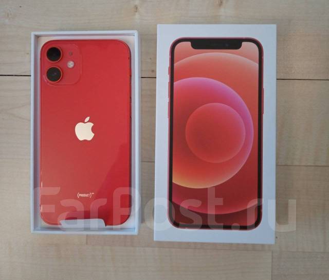 Apple iPhone 12 mini 64GB. РСТ. Новый, 64 гб, 5.40", красный, в наличии ...