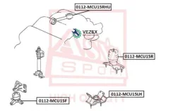 ������� ��������� �� | ����� ��� | Toyota/ Camry SXV2#/ MCV2# 1996-2001 ASVA 0112MCU15LH 0112MCU15LH ����