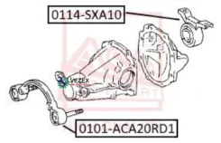 ����������� Toyota RAV4 ACA2# 2000-2005 ASVA 0114SXA10 0114SXA10 ����