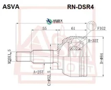 ���� �������� Duster/Terrano 25x35x52 ASVA Rndsr4 RNDSR4 ����