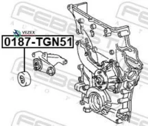 ����� ����� ���������� Toyota LC Prado(120/ 150) 2.7 02- Febest 0187TGN51 0187TGN51 ����