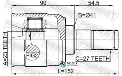 ���� ���������� ����� 23X41X27 Febest 1211Cremtlh 1211CREMTLH ����
