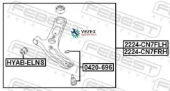 ����� Hyundai Avante 20 (2020-) �����. ����. ���. Febest 1224CN7FLH 1224CN7FLH ����