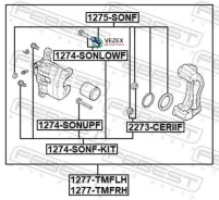 ������� ��������� �������� L Hyundai IX35/Tucson 10 2009-2014 [Brazil + Middle EAST] Febest 1277Tmflh 1277TMFLH ����
