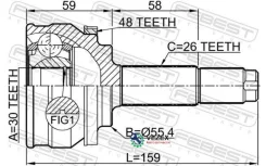 ���� �������� 30X55.4X26 Febest 1510004A48 1510004A48 ����