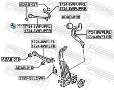 ����� AUDI A4/Avant 2016-2025 �����. ����. ���. Febest 17248Wfuprl 17248WFUPRL ����