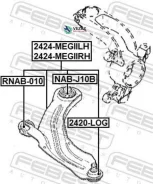 ����� �������� ������ ����� Renault Megane II 2002.02-2012.06 [EU] Febest 2424Megiilh 2424MEGIILH ����