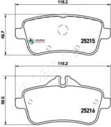 ������� ��������� Mercedes GL X166/ML W166 ������ Japanparts PP0517AF PP0517AF ����