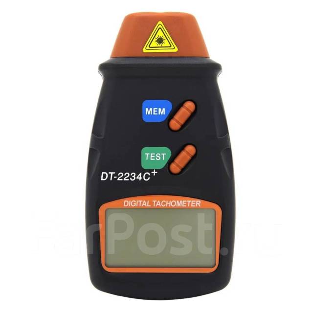 Тахометр, измеритель оборотов цифровой, электронный, DT-2234C, новый, в ...