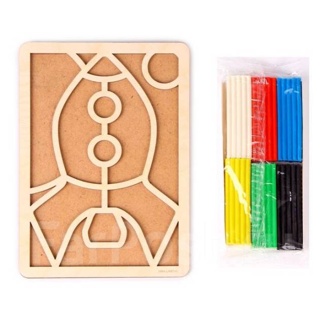 Пластилиновые картинки «Ракета» 148х210 мм, новый, под заказ. Цена: 510 ...