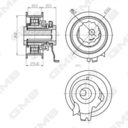 ����� ���������� AU A1; SE Ibiza V, LEON, Toledo IV; SK Fabia, Octavia, Rapid; VW Beetle, Caddy IV, GOLF VI/VII, Jetta IV, Passat, POLO; GMB GTB0710 G...