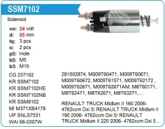 ����������� ���� �������� Renault Truck, 24V Krauf SSM7102HE ����