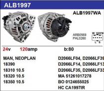 ��������� MAN Truck, Mercedes, LIAZ 6213.21, 24V, 120A Krauf ALB1997DD ����