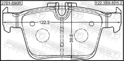 ������� ��������� LAND Rover Discovery 14-/Evoque 11-/Volvo XC90 II 14- ������ Febest 2701S90R 2701S90R ����