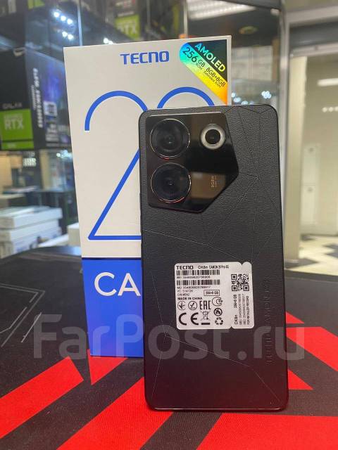 Смартфон Tecno Camon 20 Pro 5G 256 ГБ черный / Istyle / Trade In, 6.70 ...