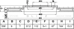 ���� ��������� ������ Mercedes W245 05- Blitz ���. BS0505 BS0505 ����