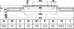 ���� ��������� �������� Toyota Yaris/Echo/Platz/Vios 99- [BS0525] BS0525 ����