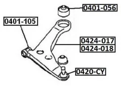 ����� �������� ������ | ����� ��� | Mitsubishi/ Outlander CU2W/ CU5W 2003- 0424018 ����