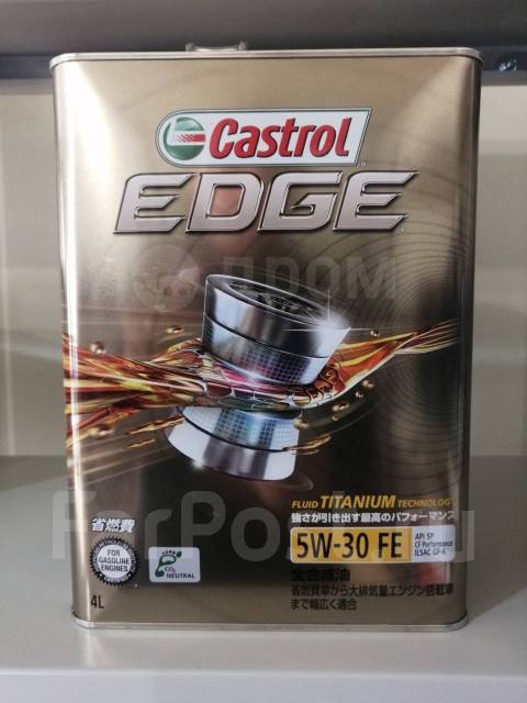 Моторное масло Castrol EDGE Titanium FE 5W-30 SP Ilsac GF-6 Япония ...