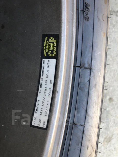 RAYS United Arrows. 7.5x18", 5x100, 5x114.3, ET55, �� 72,6���. ����