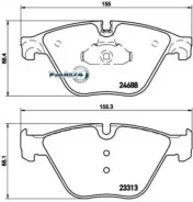 ������� ��������� (�������) BMW 5-Series 09-17 / 6-Series 11-18 Brembo P 06 074, �������� P06074 ����