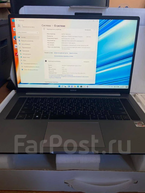 Honor MagicBook 16. 16", 3,3����, ��� 16 ��, ���� 512���, WiFi: 1, Bluetooth: 1, ����������� �� 5��. ����