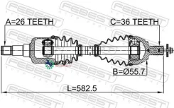 ������ FORD Focus C-MAX CAP 2003-2007 Febest 2114CB4LH 2114CB4LH ����