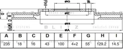 ���� ��������� Toyota Yaris/ECHO/Platz 99- ������. Blitz BS0525 BS0525 ����