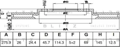 ���� ��������� Mitsubishi Lancer (CS) Sport 1.6/2.0 00 �������� Blitz BS0552 BS0552 ����