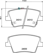 ������� ��������� Hyundai Santa FE 18- ������ (��� ��. ��. �������) Brembo P30117 P30117 ����