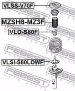 ����� ��������� ������������ Volvo S80 2007- Febest Vlssv70F VLSSV70F ����