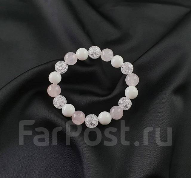 Браслет из натурального кварца и агата! -15%, всем, новый, в наличии. Цена:3 600₽ во Владивостоке