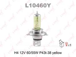  H4 12V 60/55W P43T-38 Yellow LYNXauto L10460Y L10460Y 