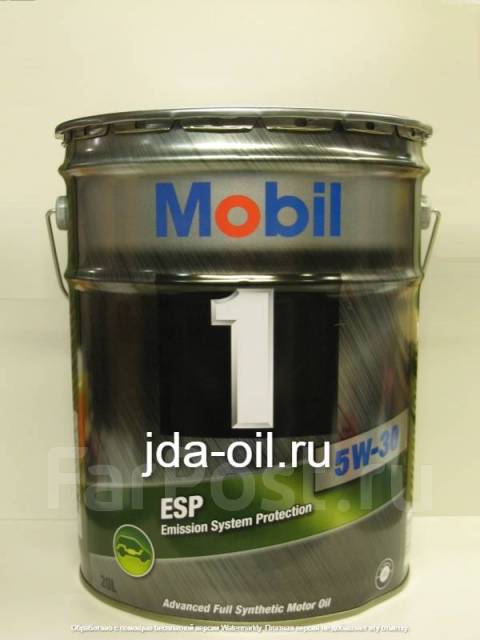 Моторное масло Mobil1 ESP 5W-30 20л, синтетическое, 20,00 л. CF, SN, C2 ...