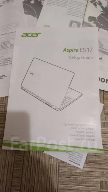 Acer Aspire ES1-731. 17", 1,6����, ��� 4 ��, ���� 500���, WiFi: 1, ����������� �� 1��. ����