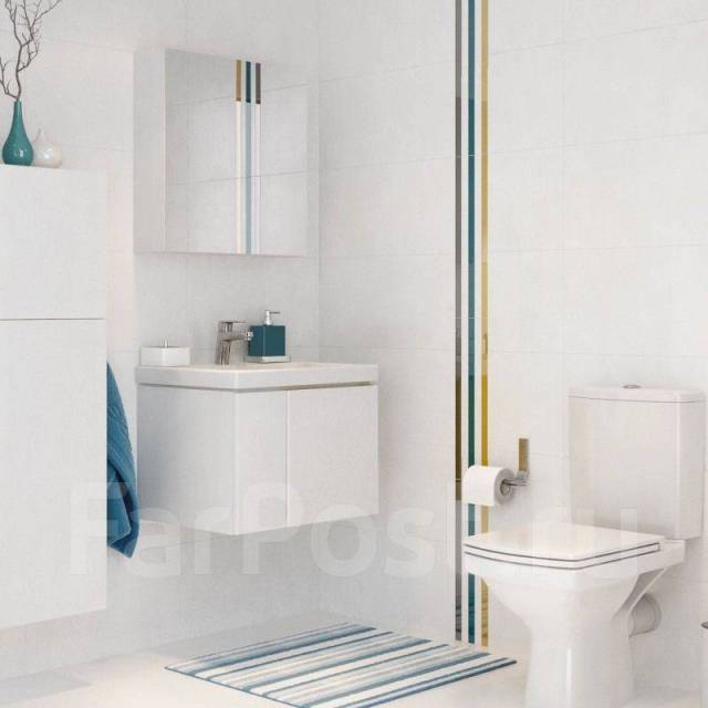 Тумба с раковиной Cersanit Colour подвесная 600*420*445мм, в наличии ...