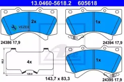 ������� �������� �������� Toyota Land Cruiser 4.7 V8/4.5D V8 08 13.0460-5618.2 ATE 13046056182 13046056182 ����