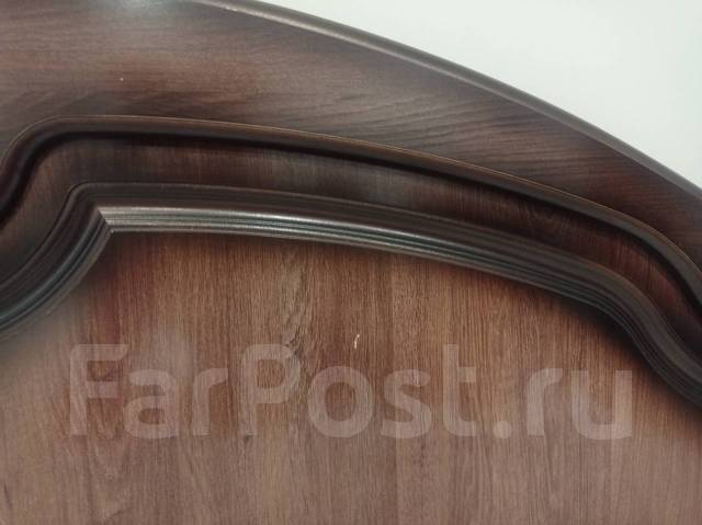 Кровать с матрасом 160*200, полутороспальная, тёмное дерево, 160,0 см ...
