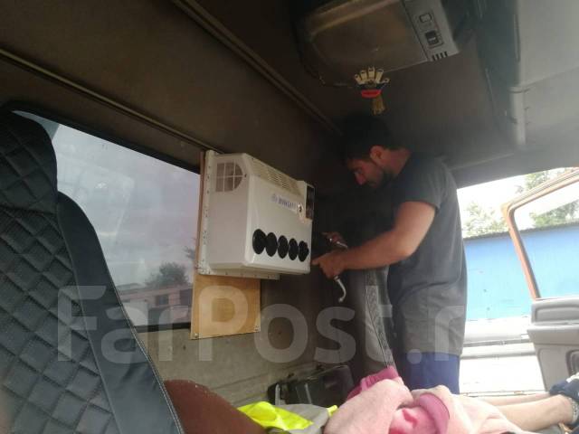 Установка стояночного автомобильного кондиционера(Сплит сис. моноблока ...