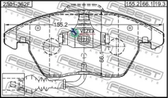 ������� ��������� �������� AUDI A3/A3 Sportback (8P) 2003-2013 Febest 2301362F 2301362F ����