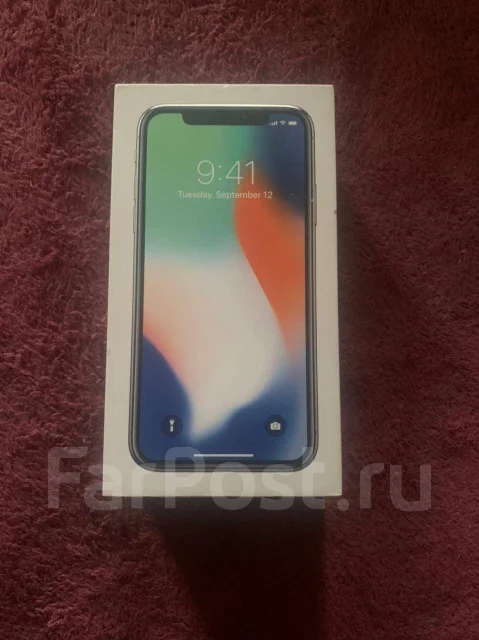 Apple iPhone X. �/�, 256 ��, �����, 3G, 4G LTE, Dual-SIM, ���������� ����