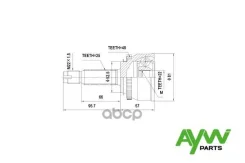 ���� ������� Hyundai Getz 1.3-1.6 02 AYWIparts ���. AW1510153A AW1510153A ����