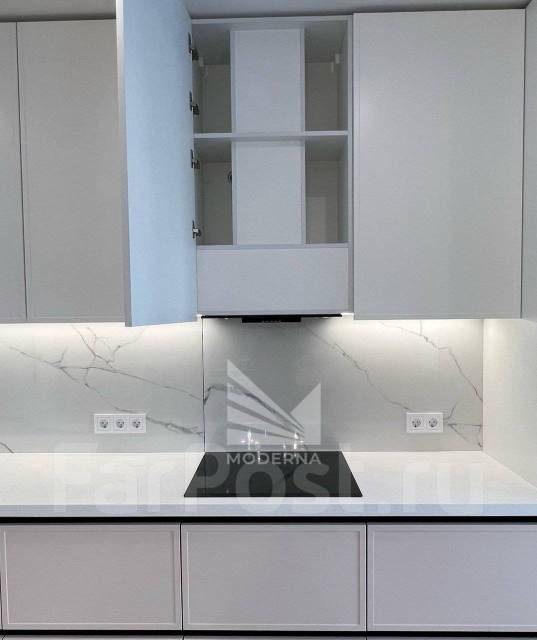 Встроенный кухонный гарнитур Бланк Кухня на заказ Модерна, прямая ...