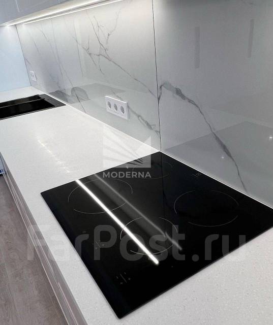 Встроенный кухонный гарнитур Бланк Кухня на заказ Модерна, прямая ...